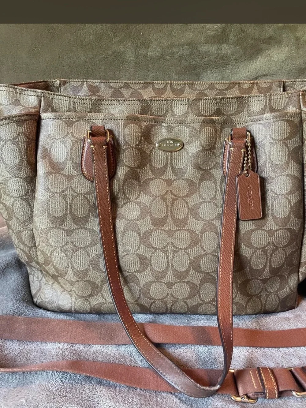 Coach Signature diaper bag